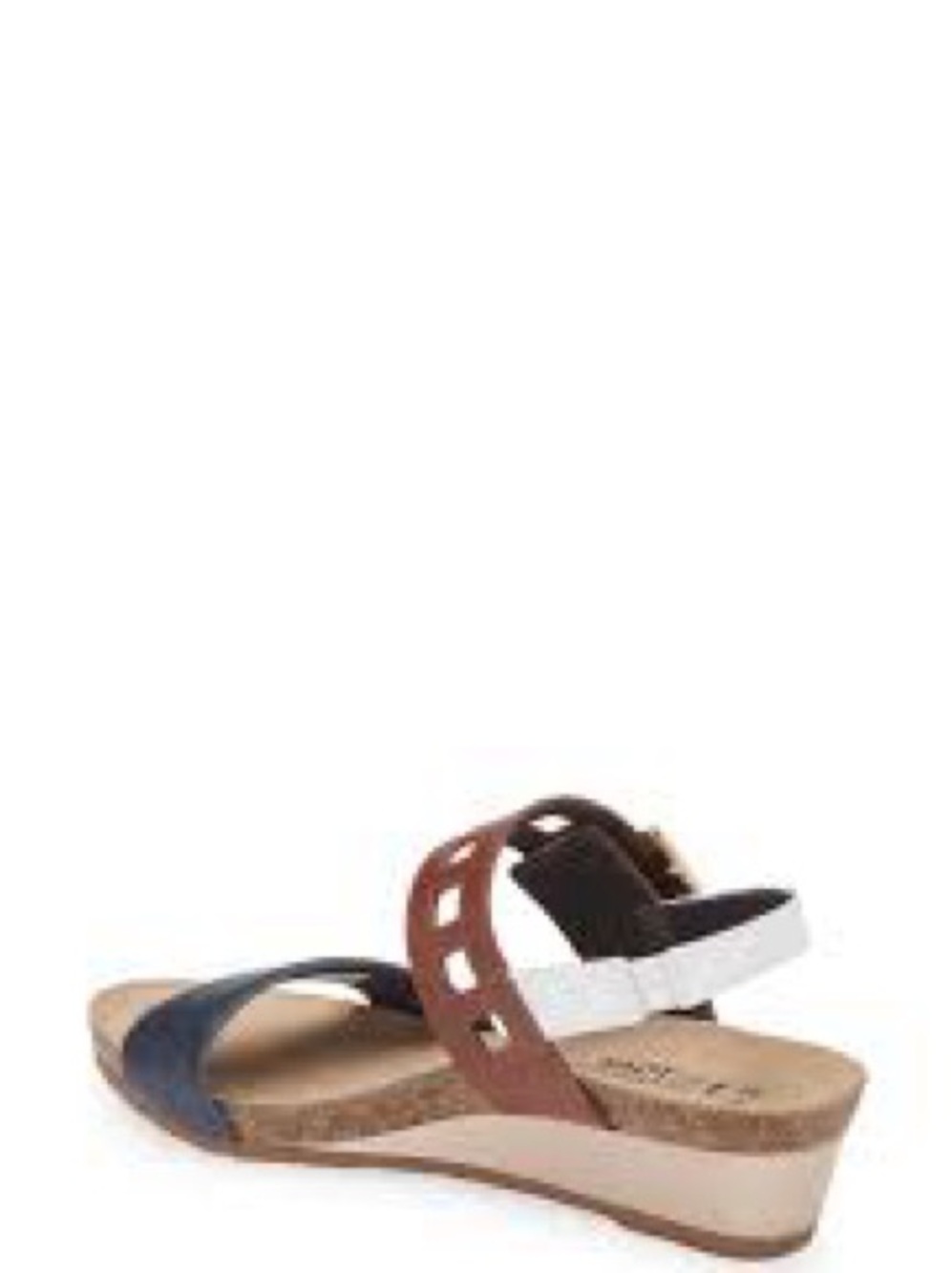 NAOT Dynasty Wedge Sandal size 8 black brown white